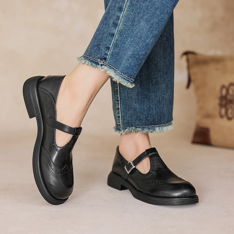 Bernadette | Ajattomat Brogue T-nauha Mary Janes