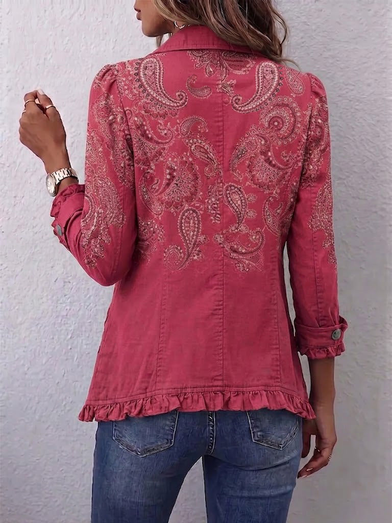 Anouk | Vintage Paisley Print Ruffletakki
