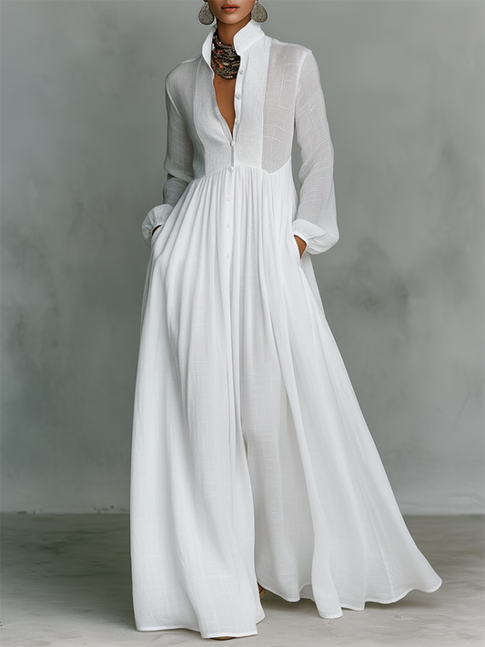 Elegant romantisk ferie maxi kjole