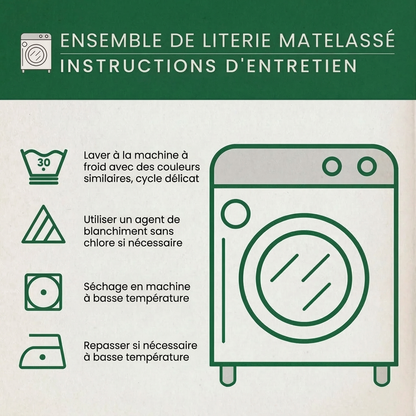 Sengetøysett med vattert design - Sola Charm